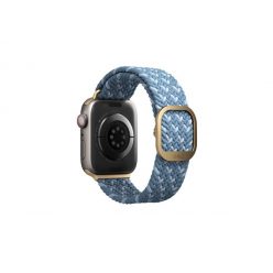   Uniq Aspen Designer Edition fonott szíj Apple Watch 38/40/41mm, kék