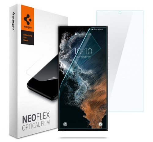 Spigen Neo Flex Samsung Galaxy S22 Ultra hajlított kijelzővédő fólia (2db előlapi)