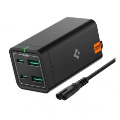   Spigen PowerArc PD2101 hálózati töltő állomás, 2xType-C + 2xUSB, 65W, fekete