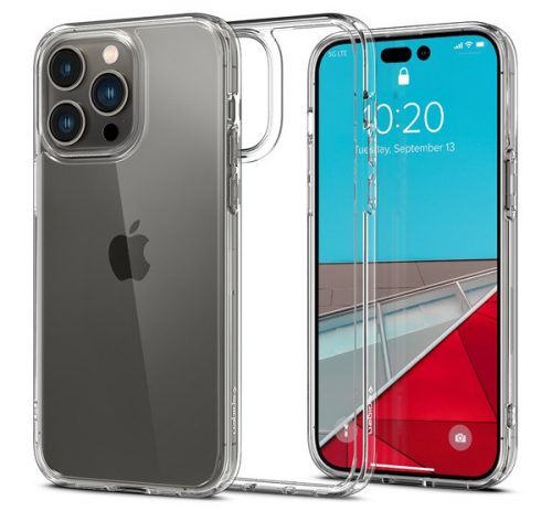 Spigen Ultra Hybrid Apple iPhone 14 Pro Max tok, Crystal Clear, átlátszó