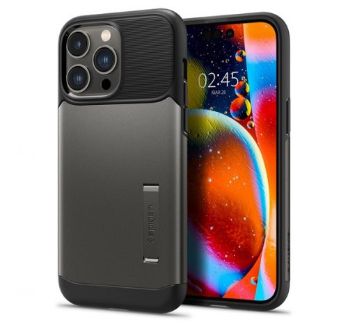 Spigen Slim Armor Apple iPhone 14 Pro Max tok, Gunmetal, szürke