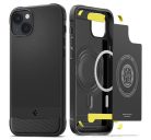 Spigen Rugged Armor Mag Apple iPhone 14 tok, Matte Black Magsafe, fekete