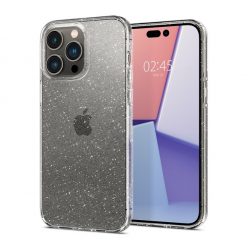   Spigen Liquid Crystal Glitter Apple iPhone 14 Pro tok, Glitter Crystal Quartz, átlátszó