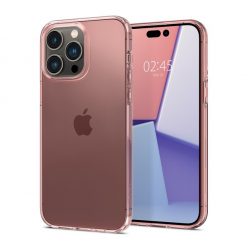   Spigen Crystal Flex Apple iPhone 14 Pro tok, Rose Crystal, rózsaszín-átlátszó