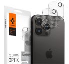 Spigen "Glas.tR SLIM EZ Fit Optik iPhone 14/15/ Pro Max/ 14/15 Pro Tempered kameravédő fólia felhelyező kerettel (2db)