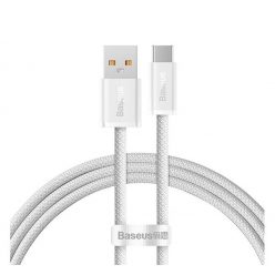   Baseus Dynamic USB / Type-C gyorstöltő töltő- és adatkábel, 100W, 1m, fehér