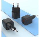 4smarts VoltPlug Duos hálózati gyorstöltő adapter, USB + Type-C, 20W, fekete