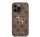 Guess PU 4G Metal Logo Apple iPhone 14 Pro hátlap tok, barna