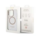 Guess Transparent MagSafe Apple iPhone 14 Pro Max hátlap tok, arany