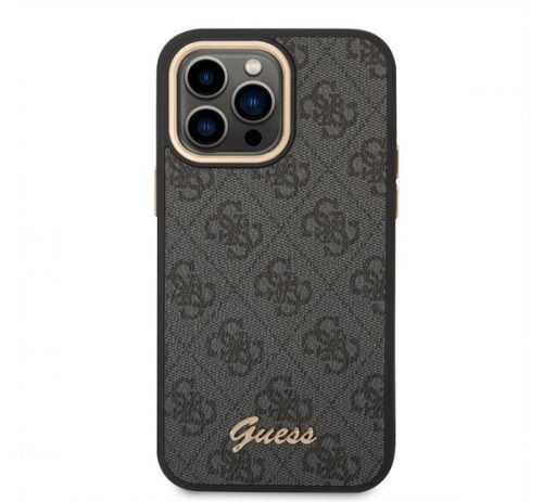 Guess Metal Camera Outline Apple iPhone 14 Pro hátlap tok, fekete