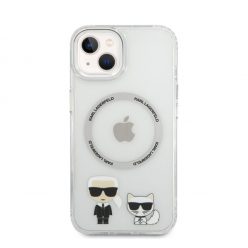   Karl Lagerfeld and Choupette MagSafe hátlap tok Apple iPhone 14 Plus, átlátszó