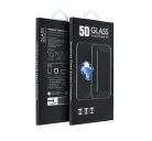 Apple iPhone 14 Pro Max, 5D Full Glue hajlított tempered glass kijelzővédő üvegfólia, fekete