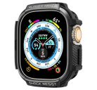 Spigen Rugged Armor Apple Watch UItra 2/1 (49mm), Fekete tok