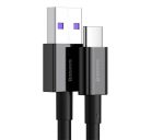 Baseus Superior USB / Type-C töltő- és adatkábel, 66W, 2m, fekete