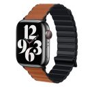 Phoner Apple Watch mágneses műbőr/szilikon 42/44/45mm, fekete/barna