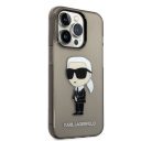 Karl Lagerfeld IML Ikonik NFT hátlap tok Apple iPhone 14 Pro Max, fekete