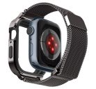 Spigen Metal Fit Pro Apple Watch 8/7 45mm fém szíj, tokkal, grafit fekete