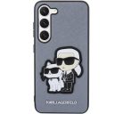 Karl Lagerfeld Saffiano Samsung Galaxy S23+, szilikon tok, szürke