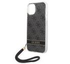 Guess 4G Print Strap Apple iPhone 14 Plus hátlap tok, fekete