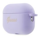 Guess Silicone Charm Heart Apple AirPods Pro 2 tok , lila