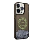 Karl Lagerfeld Liquid Glitter RSG Apple iPhone 14 Pro hátlap tok, fekete