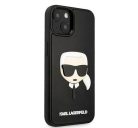 Karl Lagerfeld 3D Rubber Karl's Head Apple iPhone 14 Plus hátlap tok, fekete