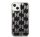 Karl Lagerfeld Liquid Glitter Monogram Apple iPhone 14 Plus hátlap tok, fekete