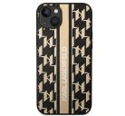 Karl Lagerfeld Monogram Stripe Apple iPhone 14 Plus hátlap tok, barna