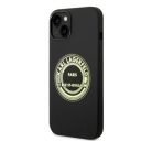 Karl Lagerfeld Silicone RSG Apple iPhone 14 Plus hátlap tok, fekete