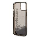 Karl Lagerfeld Liquid Glitter Elong Apple iPhone 14 hátlap tok, fekete