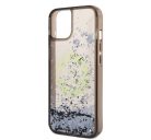 Karl Lagerfeld Liquid Glitter RSG Apple iPhone 14 hátlap tok, fekete