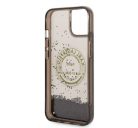 Karl Lagerfeld Liquid Glitter RSG Apple iPhone 14 hátlap tok, fekete