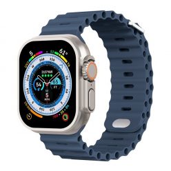   Phoner River Apple Watch 41/40/38 mm szilikon szíj, mélykék