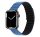 Phoner Rever Apple Watch forgatható mágneses szilikon szíj, 49/45/44/42mm, M/L, kék/fekete