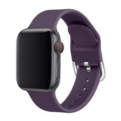   Phoner Clasp Apple Watch csatos szilikon szíj, 49/45/44/42mm, lila