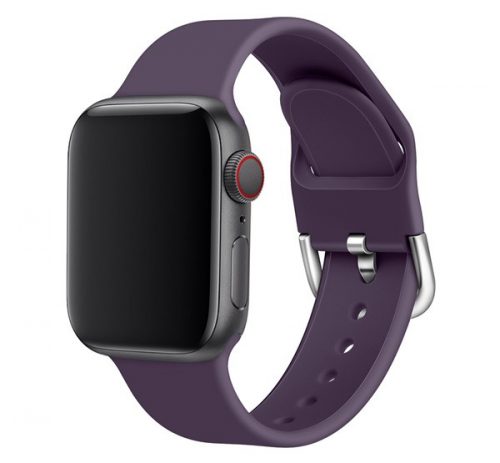 Phoner Clasp Apple Watch csatos szilikon szíj, 49/45/44/42mm, lila