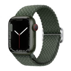   Phoner Hook Apple Watch csatos fonott szövet szíj, 38/40/41mm, fenyő