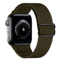   Phoner Dew Apple Watch csatos fonott szövet szíj, 38/40/41mm, zöld