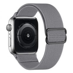   Phoner Dew Apple Watch csatos fonott szövet szíj, 38/40/41mm, szürke