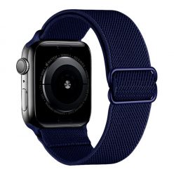   Phoner Dew Apple Watch csatos fonott szövet szíj, 38/40/41mm, tengerészkék