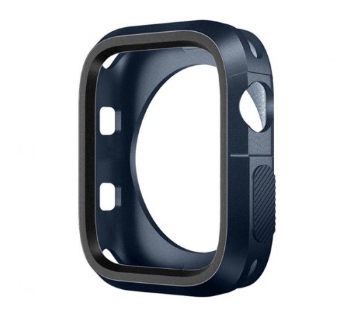 Phoner Twin Apple Watch szilikon tok, 41mm, éjkék/szürke