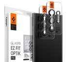 Spigen Ez Fit Optik Samsung Galaxy S23 Ultra Tempered kamera lencse fólia felhelyező kerettel, fekete (2db)