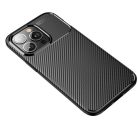 Forcell Carbon Premium Apple iPhone 12 / 12 Pro karbon mintás szilikon tok, fekete