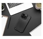 Forcell Carbon Premium Apple iPhone 12 / 12 Pro karbon mintás szilikon tok, fekete