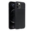 Forcell Carbon Premium hátlap tok,  Apple iPhone 12 Pro Max , fekete