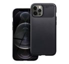 Forcell Carbon Premium hátlap tok,  Apple iPhone 12 Pro Max , fekete