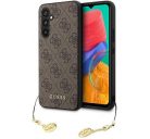 Guess 4G Charms Samsung Galaxy A54 5G szilikon tok, barna