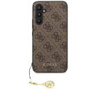 Guess 4G Charms Samsung Galaxy A54 5G szilikon tok, barna