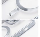 Electro Mag Apple iPhone 14 Pro Max MagSafe szilikon tok kameravédő-lencsével, ezüst