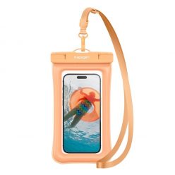   Spigen Aqua Shield Floating A610 univerzális lebegő vízálló tok, barack